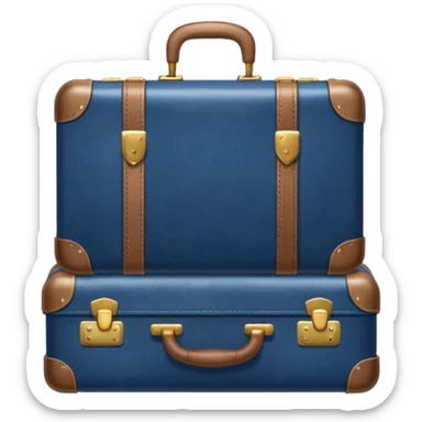 packing navy suitcase  sticker