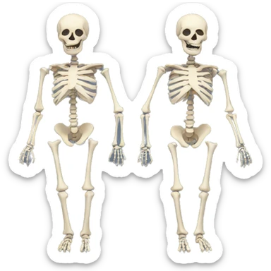 Skeleton sticker