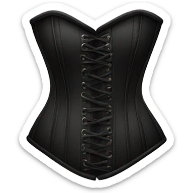 Black corset sticker