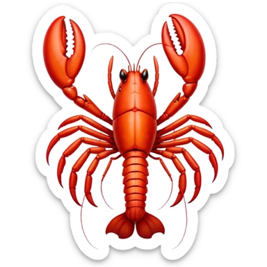 xenomorph alien as lobster sticker