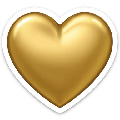 gold heart emoji sticker