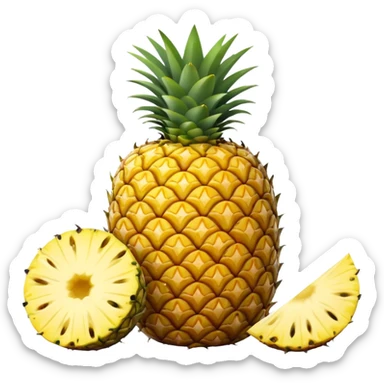 cut pineapple sticker