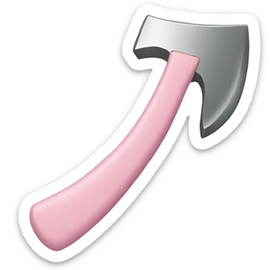 pastel pink axe sticker
