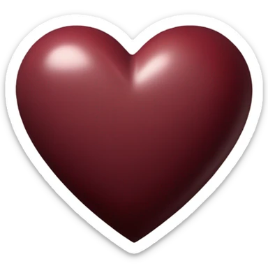 bordeaux heart sticker