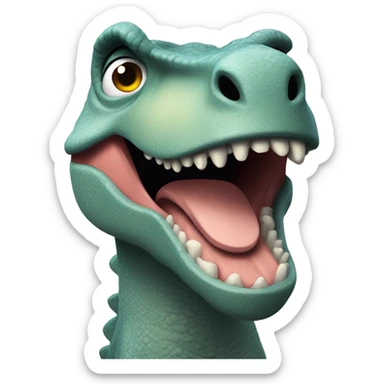 dinosaurio con lana sticker