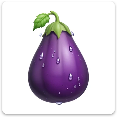 Aubergine qui sue des gouttes sticker