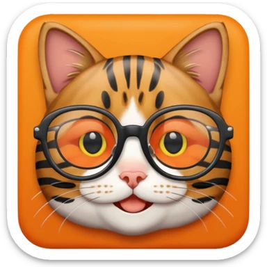 teacher emoji but it's a tabby cat sticker