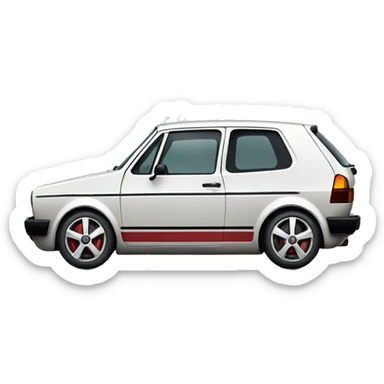 Volkswagen golf gti sticker