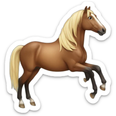 horse on a horse sticker