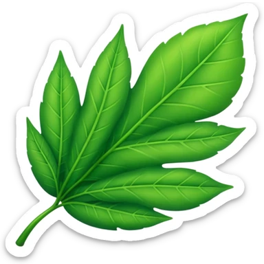 Emoji green nature  sticker