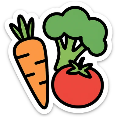 vitamin-rich vegetables sticker