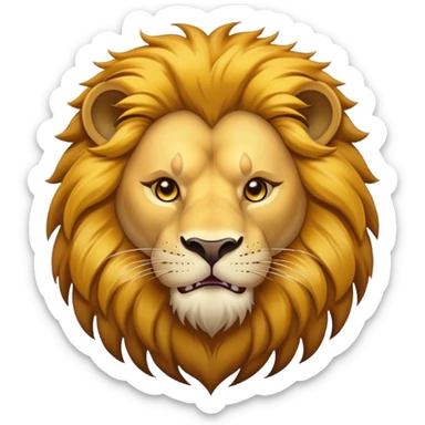 A the biggest, baddest, strongest lion sticker