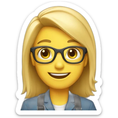 Generate a happy realtor sticker