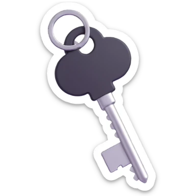 metal key sticker