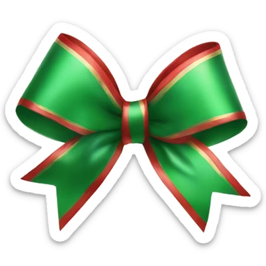 christmas bow sticker