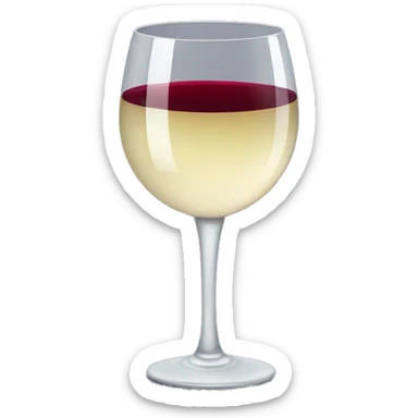 a glass of red wine sticker