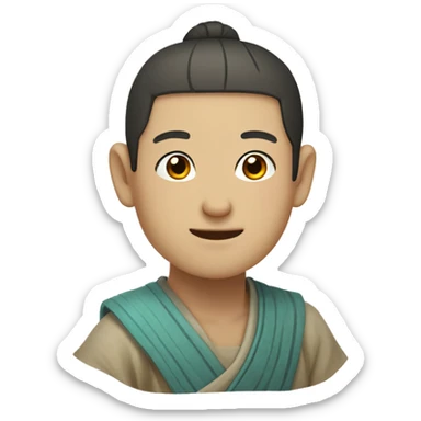 a guy live in Dunhuang China sticker