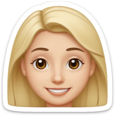 Emoji de ojeras con una sonrisa  sticker