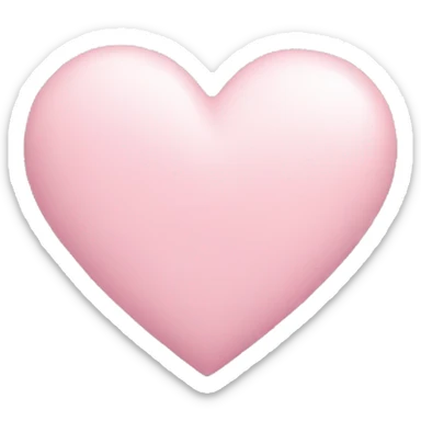 Pastel pink heart sticker
