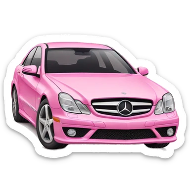 Pink mercedes  sticker