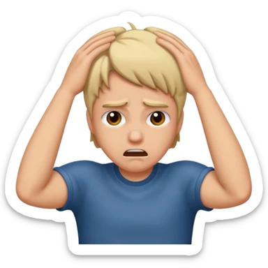 Hair pulling sticker