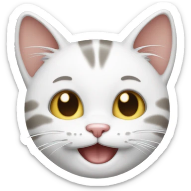 Happy cat sticker