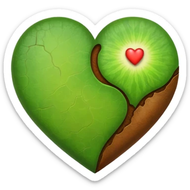 Heart halth green and halth  brow sticker