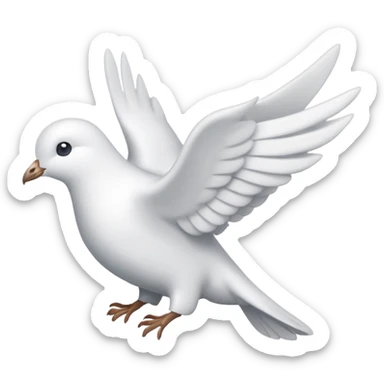 Dove symbol sticker