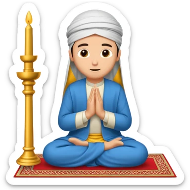 Noon prayer islam sticker