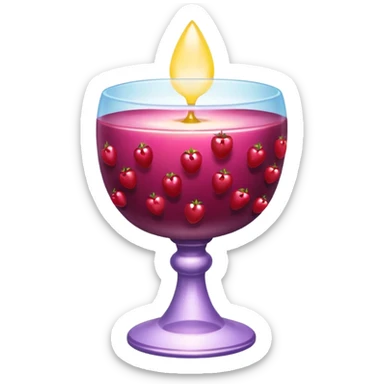 berry chalice overflowing with light nectar sticker