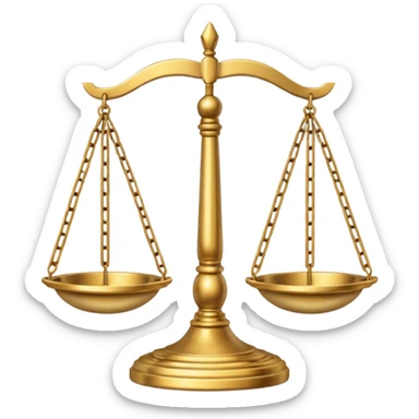 Balance Justice Wisdom sticker