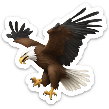 American Eagle head banging  sticker