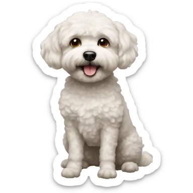Poochon dog sticker