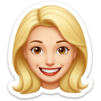 facial Upselling scam women fake sympathetic smile, predatory grin, saccharine smile, smirk sticker