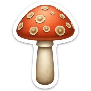 Mushroom sticker