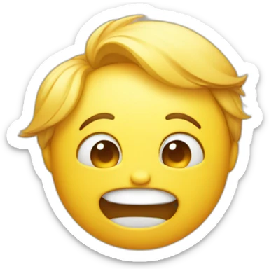 A smile and a cry sticker