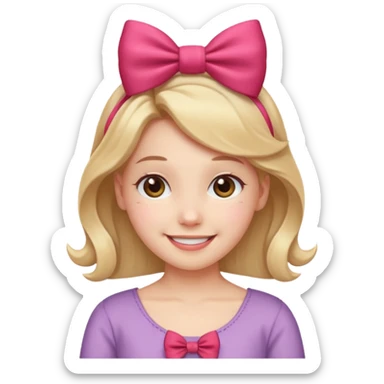 Aww face and in head pookie rebon sticker