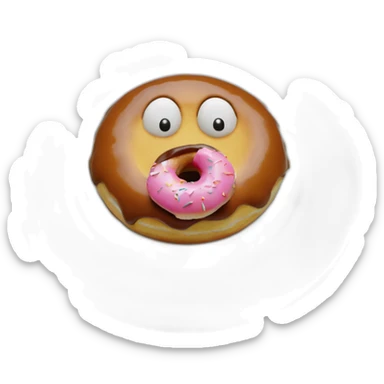 tayyip erdoğan eating a donut sticker