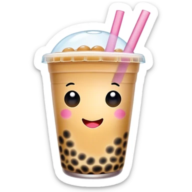 Bubble tea sticker
