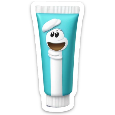 toothpaste tube sticker