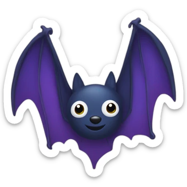 Bat puzzle autism parts colors sticker