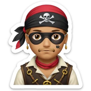 Make a pirate doing the 67 meme sticker