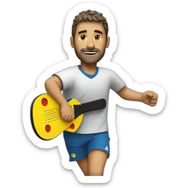 Padel-player sticker