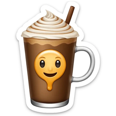 uno vaso de capuchino pero asesino  sticker