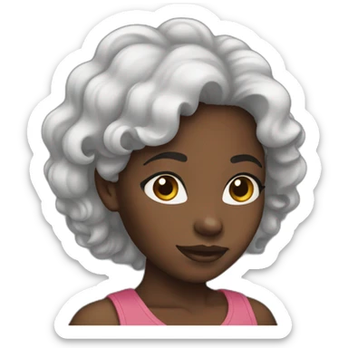 Black Black girl sticker