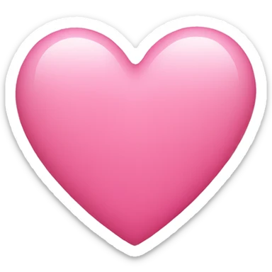 Pink heart sticker