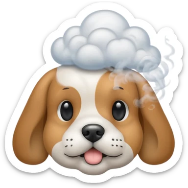 doggie smoke weed sticker