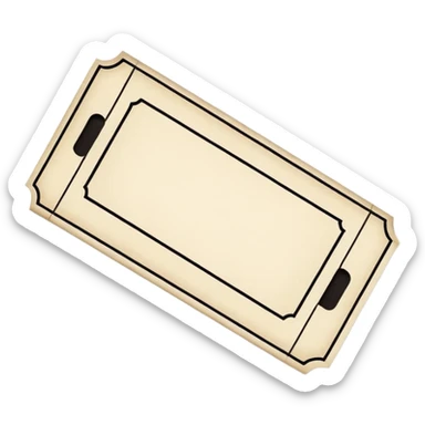 blank concert ticket sticker