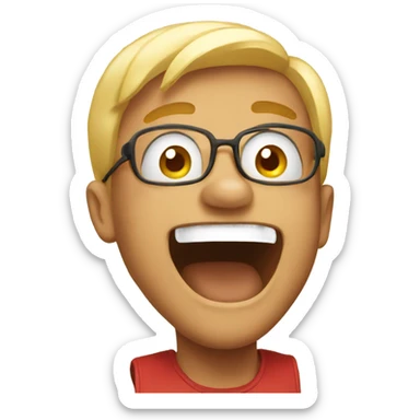 super excited emoji sticker