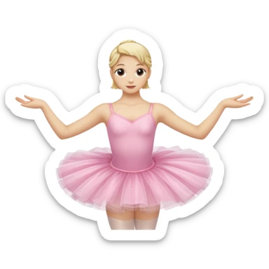 balerina blonde sticker